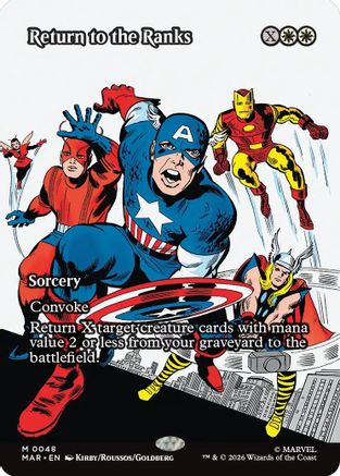 Return to the Ranks (Borderless) (MAR-048) [Marvel Universe Eternal-Legal] Foil