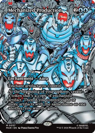 Mechanized Production (Borderless) (MAR-057) [Marvel Universe Eternal-Legal] Foil