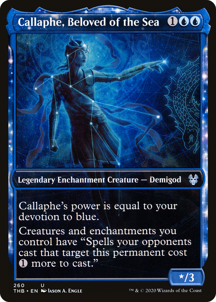 Callaphe, Beloved of the Sea (Showcase) (THB-260) [Theros Beyond Death] Foil