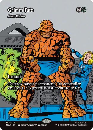 Grimm Fate - Beast Within (Borderless) (MAR-075) [Marvel Universe Eternal-Legal]