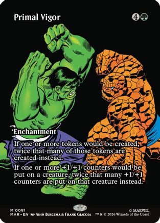 Primal Vigor (Borderless) (MAR-081) [Marvel Universe Eternal-Legal]