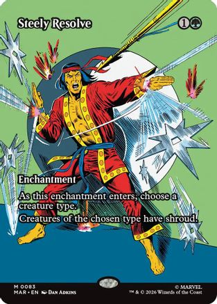 Steely Resolve (Borderless) (MAR-083) [Marvel Universe Eternal-Legal]