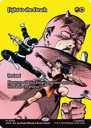 Fight to the Death (Borderless) (MAR-090) [Marvel Universe Eternal-Legal] Foil