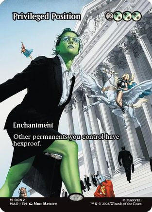 Privileged Position (Borderless) (MAR-092) [Marvel Universe Eternal-Legal] Foil
