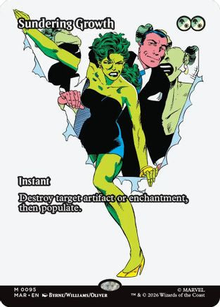 Sundering Growth (Borderless) (MAR-095) [Marvel Universe Eternal-Legal] Foil