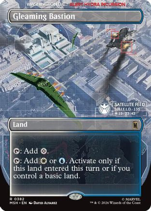 Gleaming Bastion (Borderless) (MSH-382) [Marvel Super Heroes]