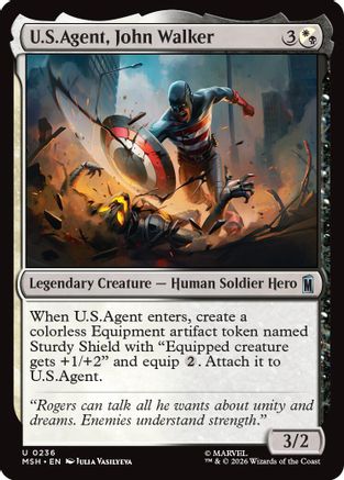 U.S.Agent, John Walker (MSH-236) [Marvel Super Heroes] Foil