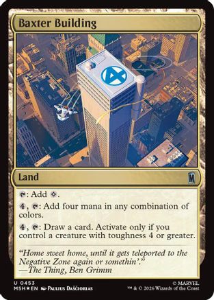 Baxter Building (Surge Foil) (MSH-453) [Marvel Super Heroes] Foil