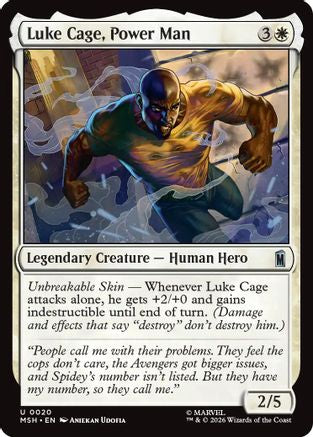 Luke Cage, Power Man (MSH-020) [Marvel Super Heroes] Foil