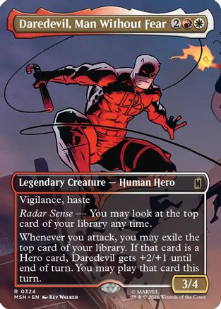 Daredevil, Man Without Fear (Borderless) (MSH-324) [Marvel Super Heroes]