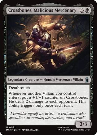 Crossbones, Malicious Mercenary (MSH-091) [Marvel Super Heroes] Foil