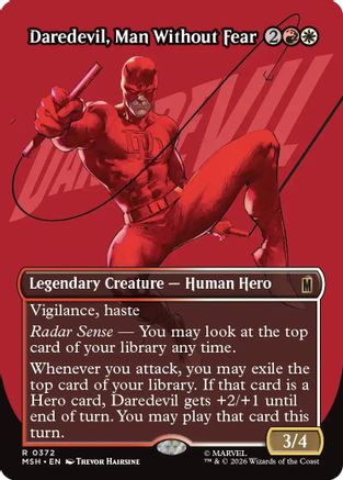 Daredevil, Man Without Fear (Borderless) (MSH-372) [Marvel Super Heroes] Foil