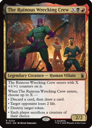 The Ruinous Wrecking Crew (MSH-224) [Marvel Super Heroes] Foil