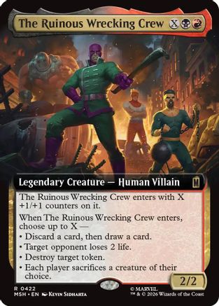 The Ruinous Wrecking Crew (Extended Art) (MSH-422) [Marvel Super Heroes]