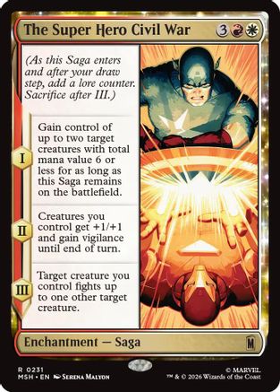 The Super Hero Civil War (MSH-231) [Marvel Super Heroes] Foil