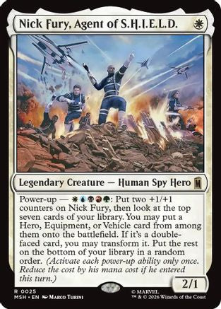 Nick Fury, Agent of S.H.I.E.L.D. (MSH-025) [Marvel Super Heroes] Foil