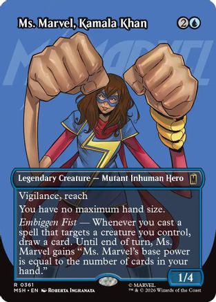 Ms. Marvel, Kamala Khan (Borderless) (MSH-361) [Marvel Super Heroes]