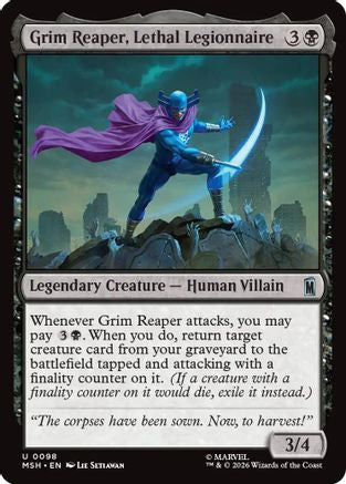 Grim Reaper, Lethal Legionnaire (MSH-098) [Marvel Super Heroes] Foil