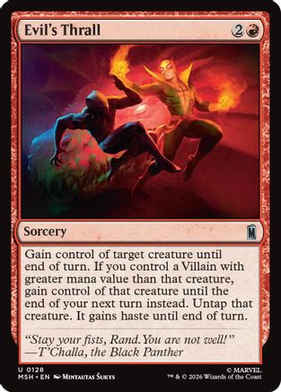Evil's Thrall (MSH-128) [Marvel Super Heroes] Foil