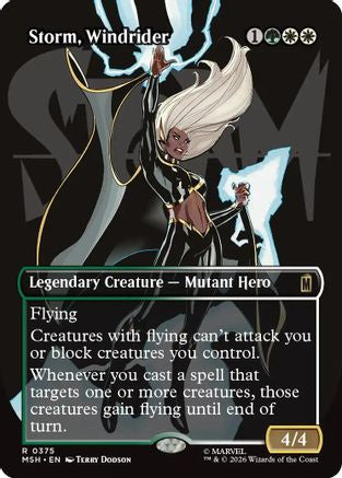Storm, Windrider (Borderless) (MSH-375) [Marvel Super Heroes]