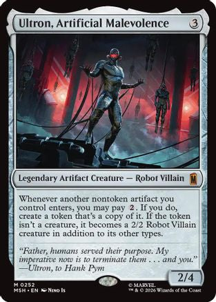 Ultron, Artificial Malevolence (MSH-252) [Marvel Super Heroes] Foil