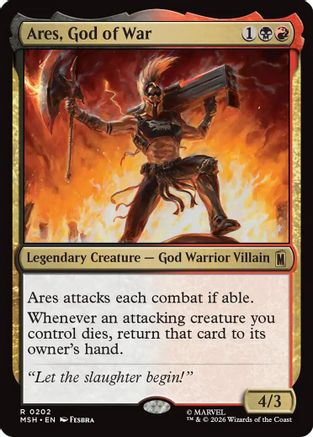 Ares, God of War (MSH-202) [Marvel Super Heroes] Foil