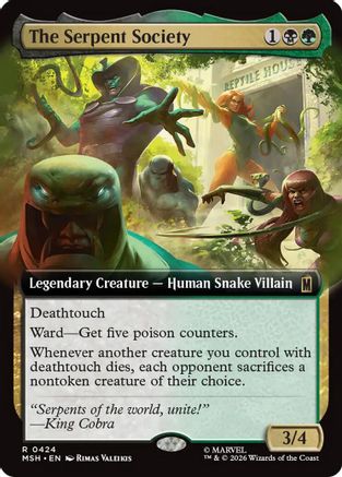 The Serpent Society (Extended Art) (MSH-424) [Marvel Super Heroes] Foil