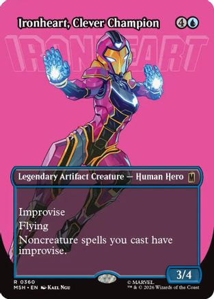 Ironheart, Clever Champion (Borderless) (MSH-360) [Marvel Super Heroes] Foil