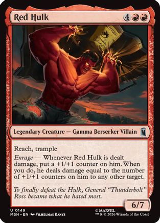 Red Hulk (MSH-149) [Marvel Super Heroes] Foil