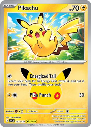 Pikachu (037/128) [ME 30th Celebration] Holofoil - None