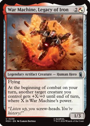 War Machine, Legacy of Iron (MSH-238) [Marvel Super Heroes] Foil