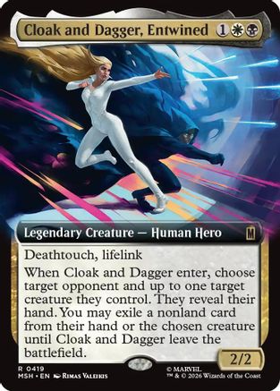 Cloak and Dagger, Entwined (Extended Art) (MSH-419) [Marvel Super Heroes] Foil