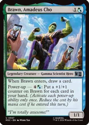 Brawn, Amadeus Cho (MSC-567) [Commander: Marvel Super Heroes] Foil
