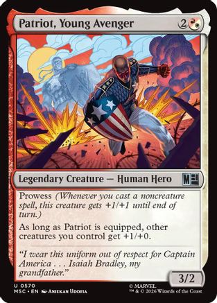 Patriot, Young Avenger (MSC-570) [Commander: Marvel Super Heroes]