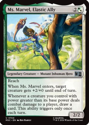 Ms. Marvel, Elastic Ally (MSC-744) [Commander: Marvel Super Heroes]