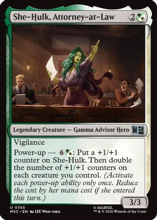 She-Hulk, Attorney-at-Law (MSC-745) [Commander: Marvel Super Heroes] Foil