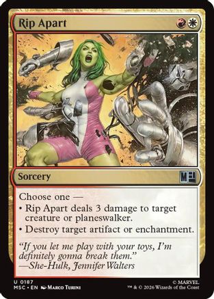 Rip Apart (MSC-187) [Commander: Marvel Super Heroes]