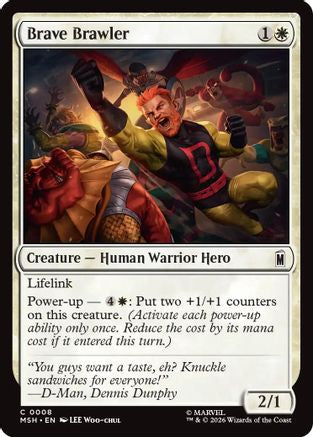Brave Brawler (MSH-008) [Marvel Super Heroes] Foil