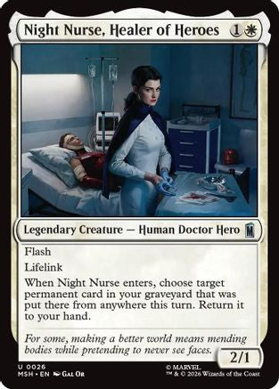 Night Nurse, Healer of Heroes (MSH-026) [Marvel Super Heroes]