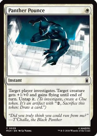 Panther Pounce (MSH-029) [Marvel Super Heroes] Foil