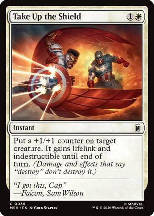 Take Up the Shield (MSH-039) [Marvel Super Heroes]