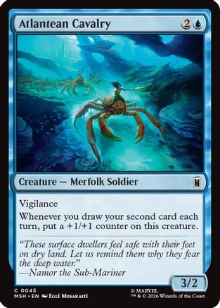 Atlantean Cavalry (MSH-045) [Marvel Super Heroes] Foil