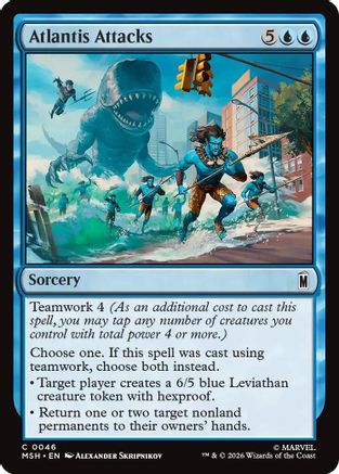 Atlantis Attacks (MSH-046) [Marvel Super Heroes] Foil