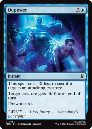 Depower (MSH-050) [Marvel Super Heroes] Foil