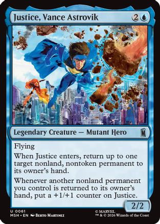 Justice, Vance Astrovik (MSH-061) [Marvel Super Heroes] Foil