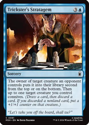 Trickster's Stratagem (MSH-081) [Marvel Super Heroes] Foil