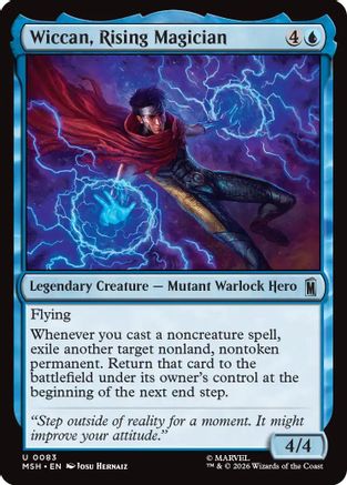 Wiccan, Rising Magician (MSH-083) [Marvel Super Heroes] Foil