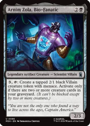 Arnim Zola, Bio-Fanatic (MSH-086) [Marvel Super Heroes] Foil