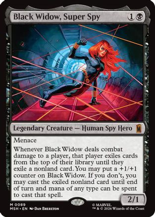 Black Widow, Super Spy (MSH-089) [Marvel Super Heroes] Foil