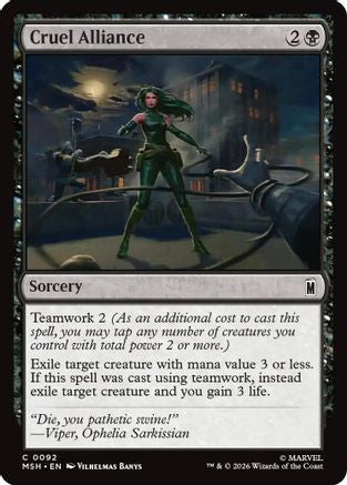 Cruel Alliance (MSH-092) [Marvel Super Heroes]